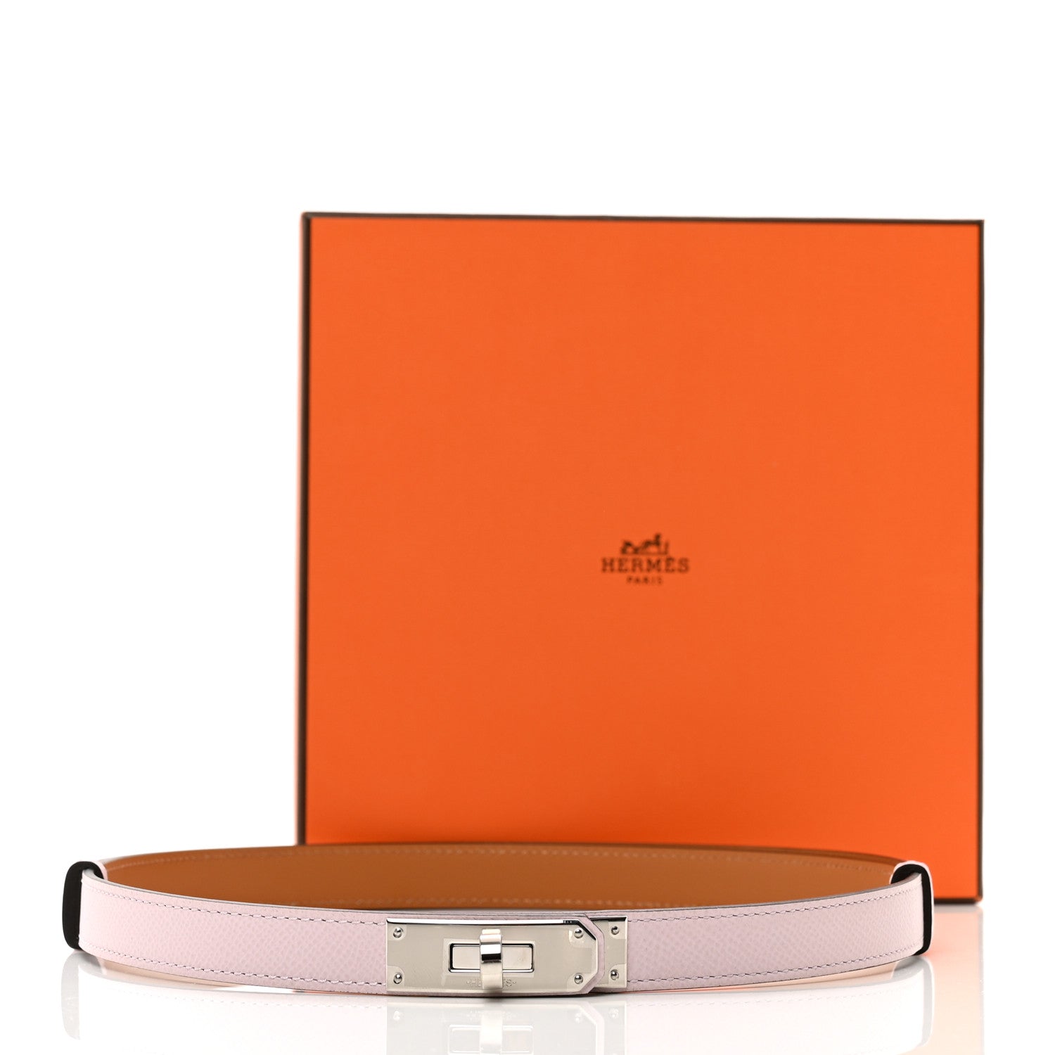 Hermes Epsom Kelly Belt Mauve Pale 5 of 5