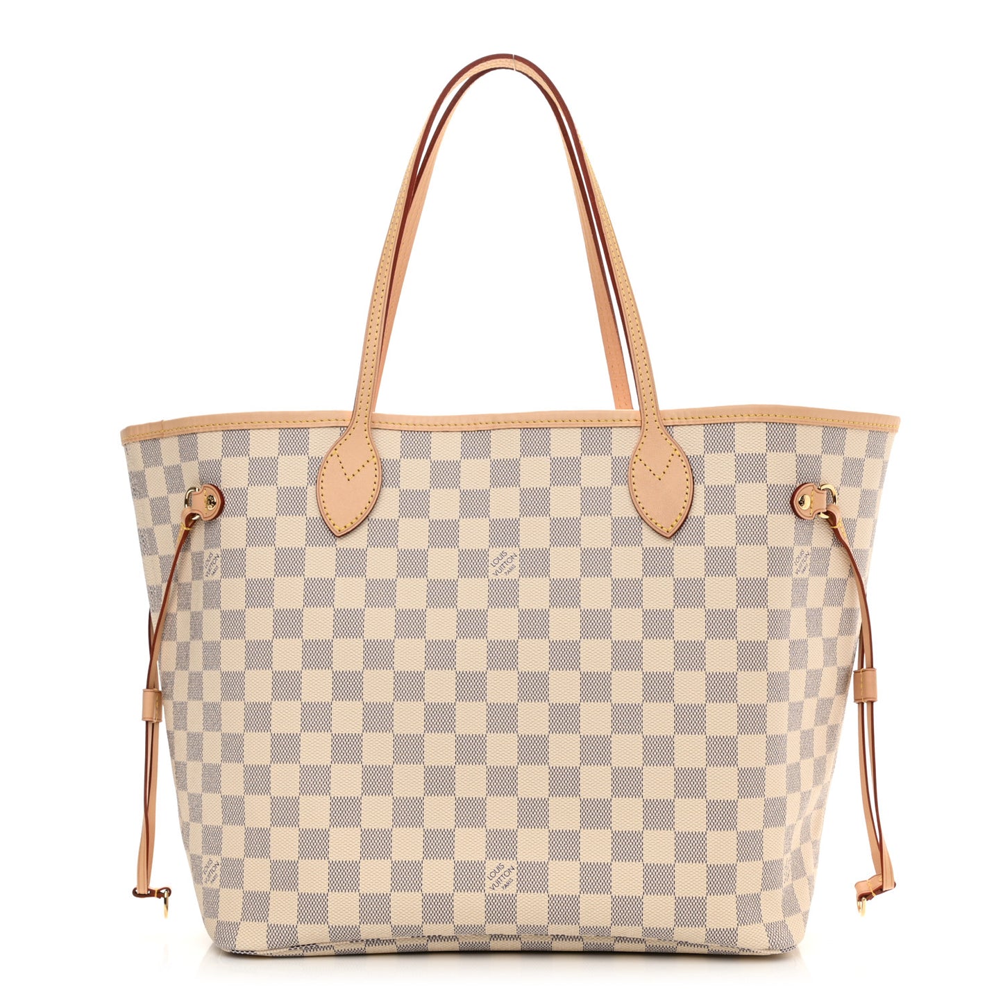 Damier Azur Neo Neverfull MM Rose Ballerine