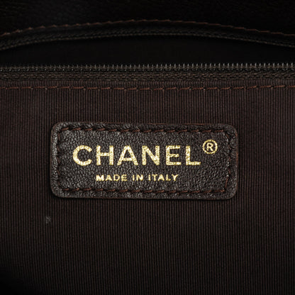 Chanel Calfskin Cerf Executive Shopper Tote Brown 10 of 13