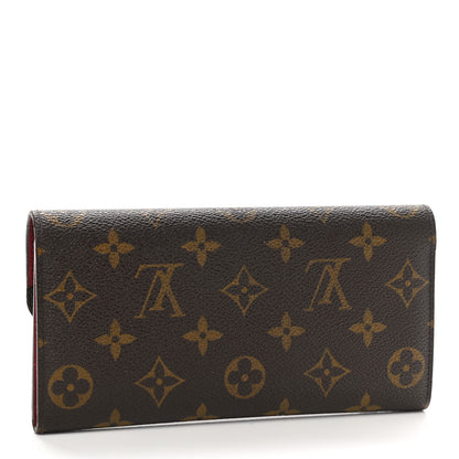 Louis Vuitton Monogram Emilie Wallet Red 3 of 12