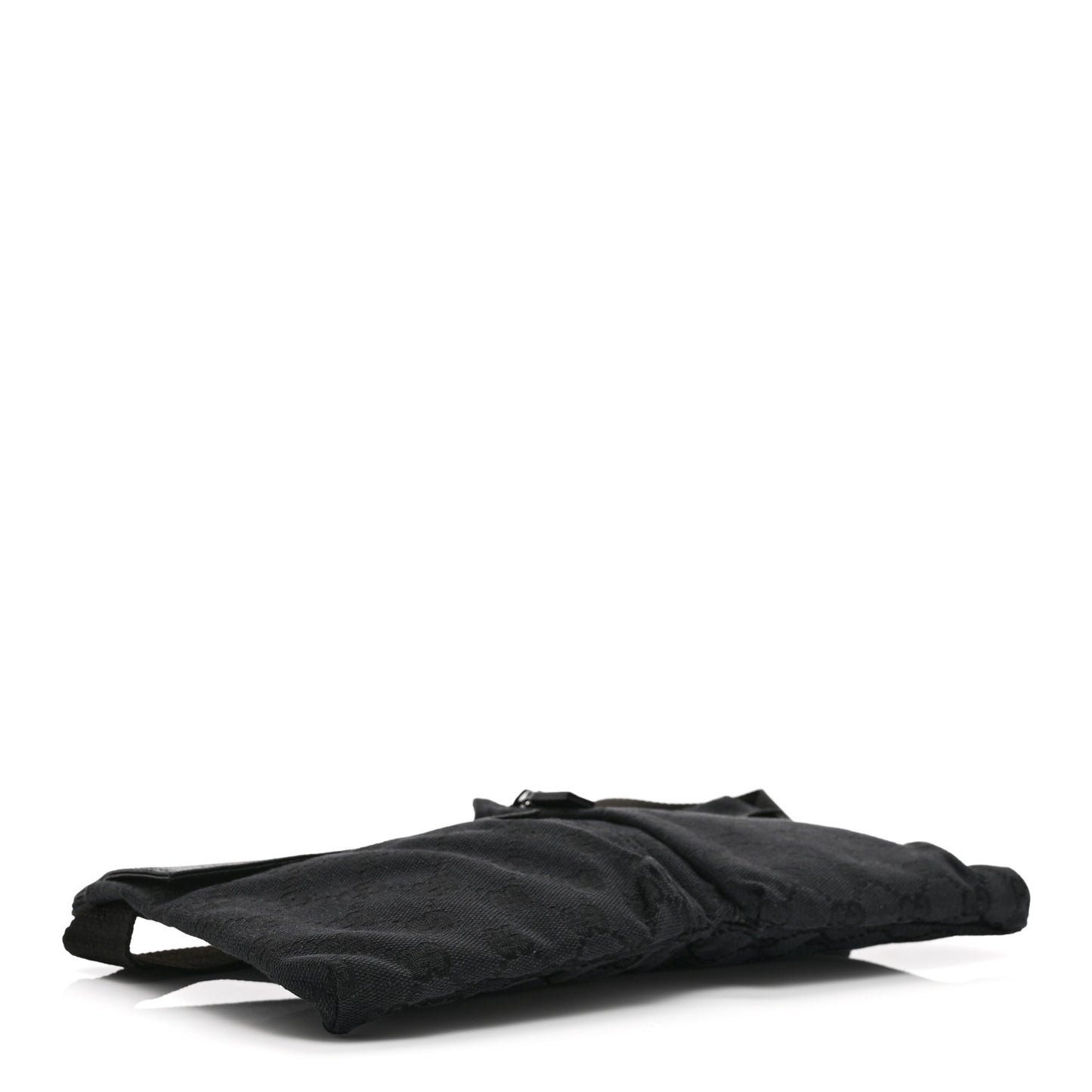 GG Monogram Double Pocket Belt Bag Black