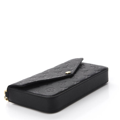 Louis Vuitton Empreinte Pochette Felicie Chain Wallet Black 4 of 13