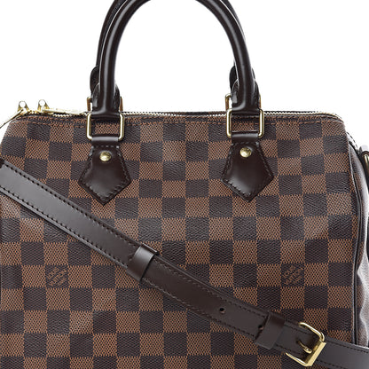 Louis Vuitton Damier Ebene Speedy Bandouliere 25 7 of 9