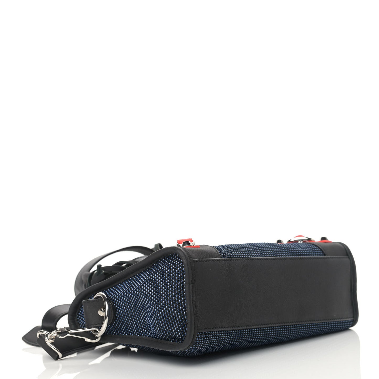 Mesh Agneau Arena Classic Silver Hardware Mini City Black Navy Orange