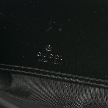 Gucci Calfskin Matelasse GG Marmont Zip Around Wallet Black 6 of 7
