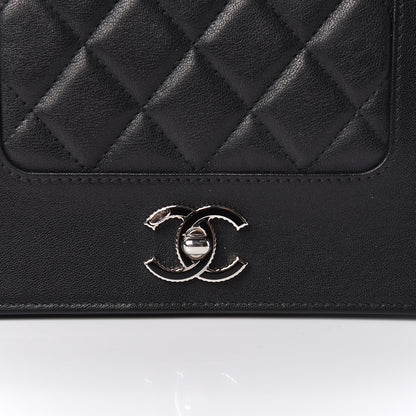 Chanel Sheepskin Quilted Mademoiselle Vintage Wallet On Chain WOC Black 14 of 17