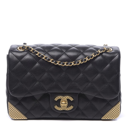 Chanel Calfskin Quilted Mini Rock The Corner Flap Black 1 of 10
