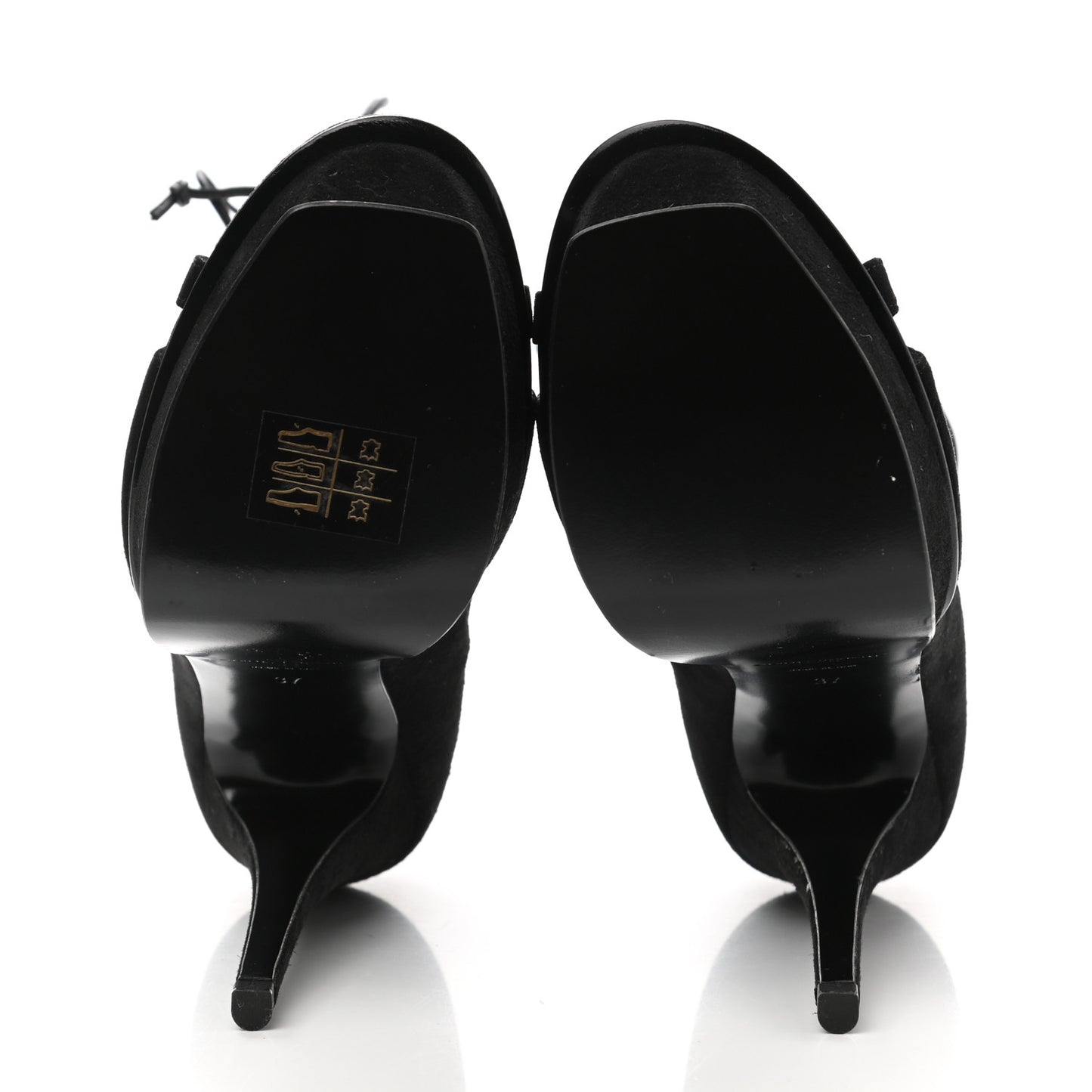 Kid Scamosciato Tribute 105 Platform Sandals 37 Black