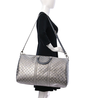Louis Vuitton Damier Glitter Keepall Bandouliere 50 Silver 2 of 11