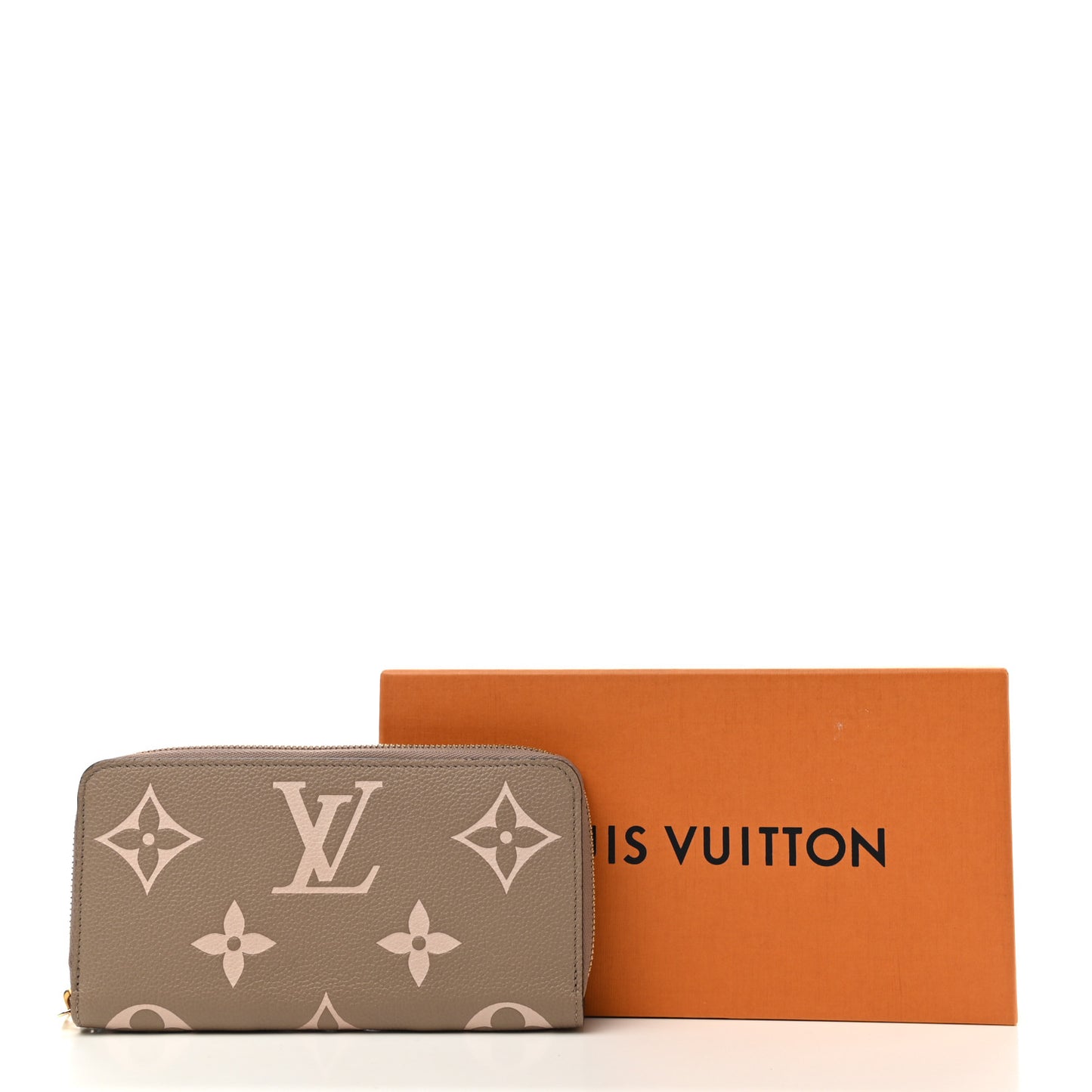 Empreinte Monogram Giant Zippy Wallet Tourterelle Creme