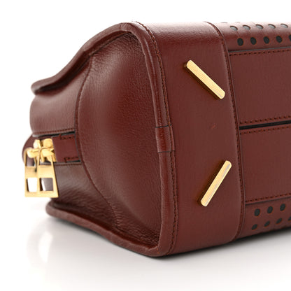 Loewe Calfskin Perforated Amazona 28 Berry 8 of 11