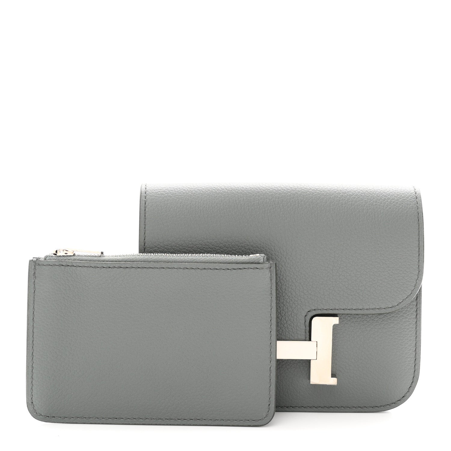 Hermes Evercolor Constance Slim Wallet Vert Amande 3 of 9