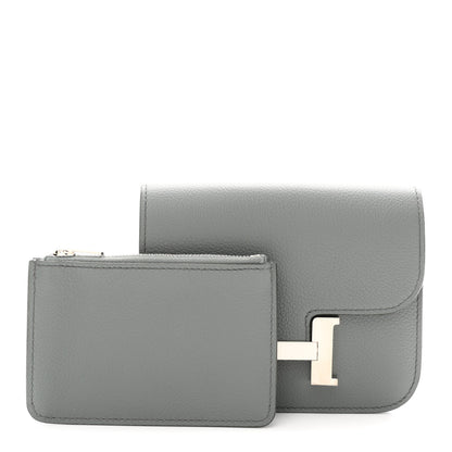 Hermes Evercolor Constance Slim Wallet Vert Amande 3 of 9