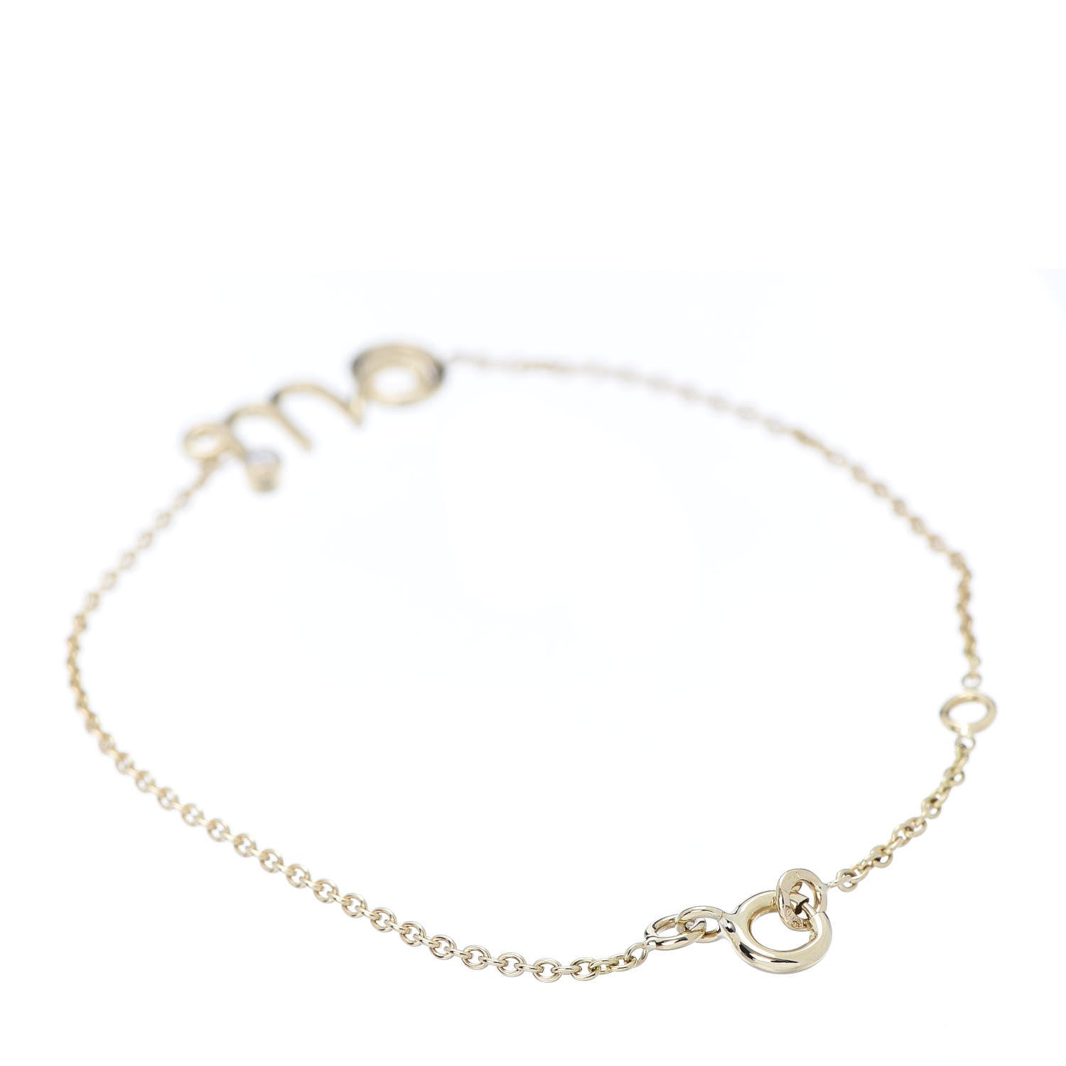 Christian Dior 18K Yellow Gold Diamond Oui Bracelet 3 of 5