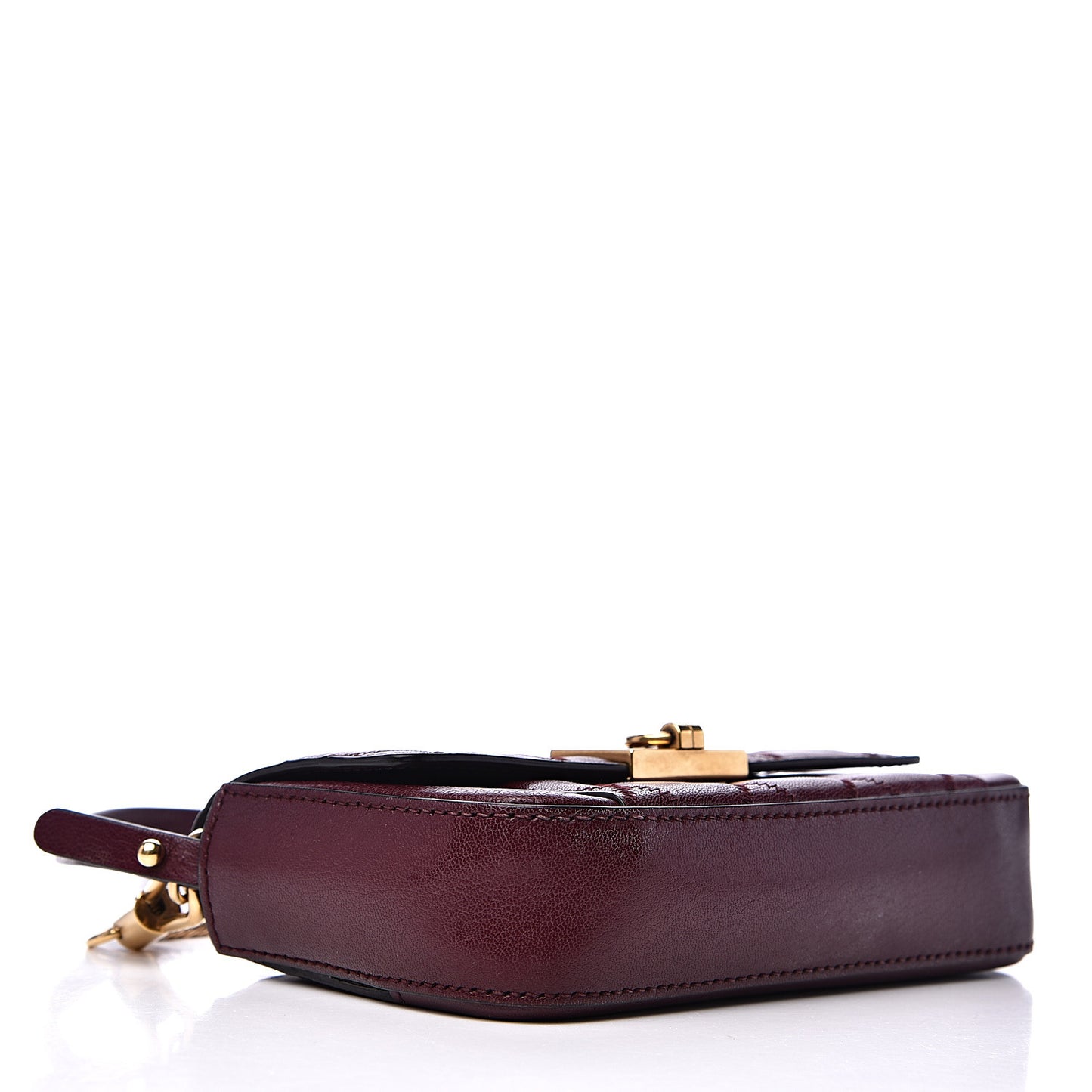 Goatskin Quilted GV3 Mini Pocket Convertible Bag Aubergine