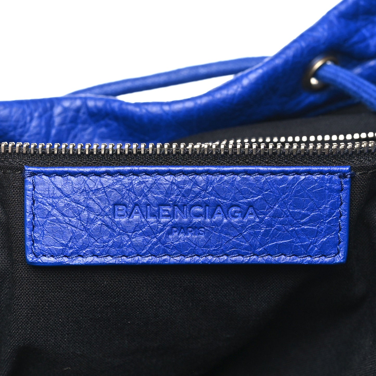 Agneau Classic Silver Hardware S Traveler Backpack Bleu Lazuli