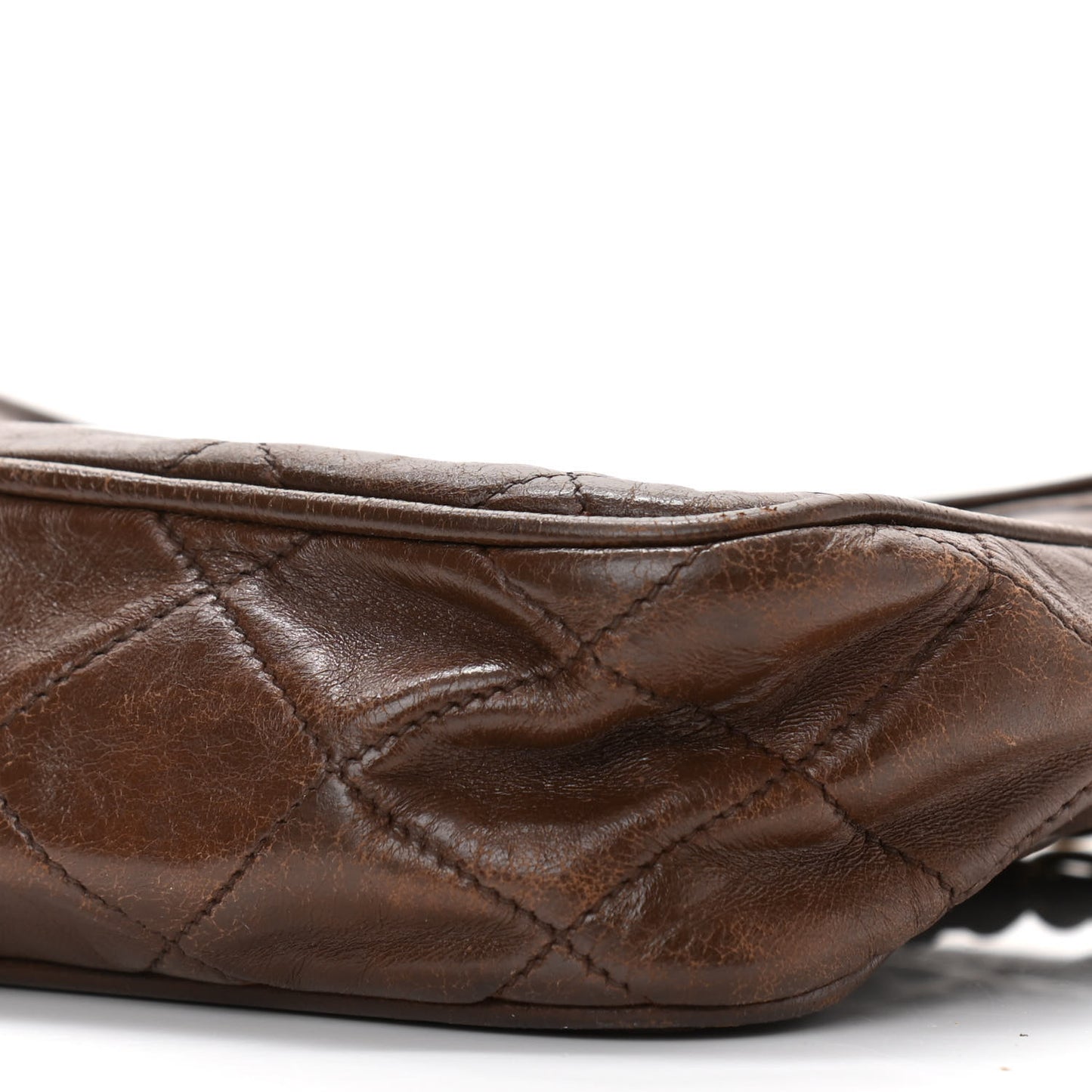 Lambskin Tassel Camera Case Brown