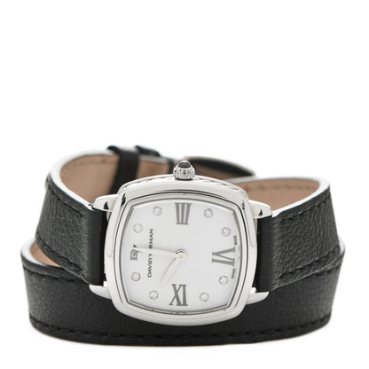 David Yurman Stainless Steel Calfskin Diamond 27mm Albion Wrap Quartz Watch 2 of 4