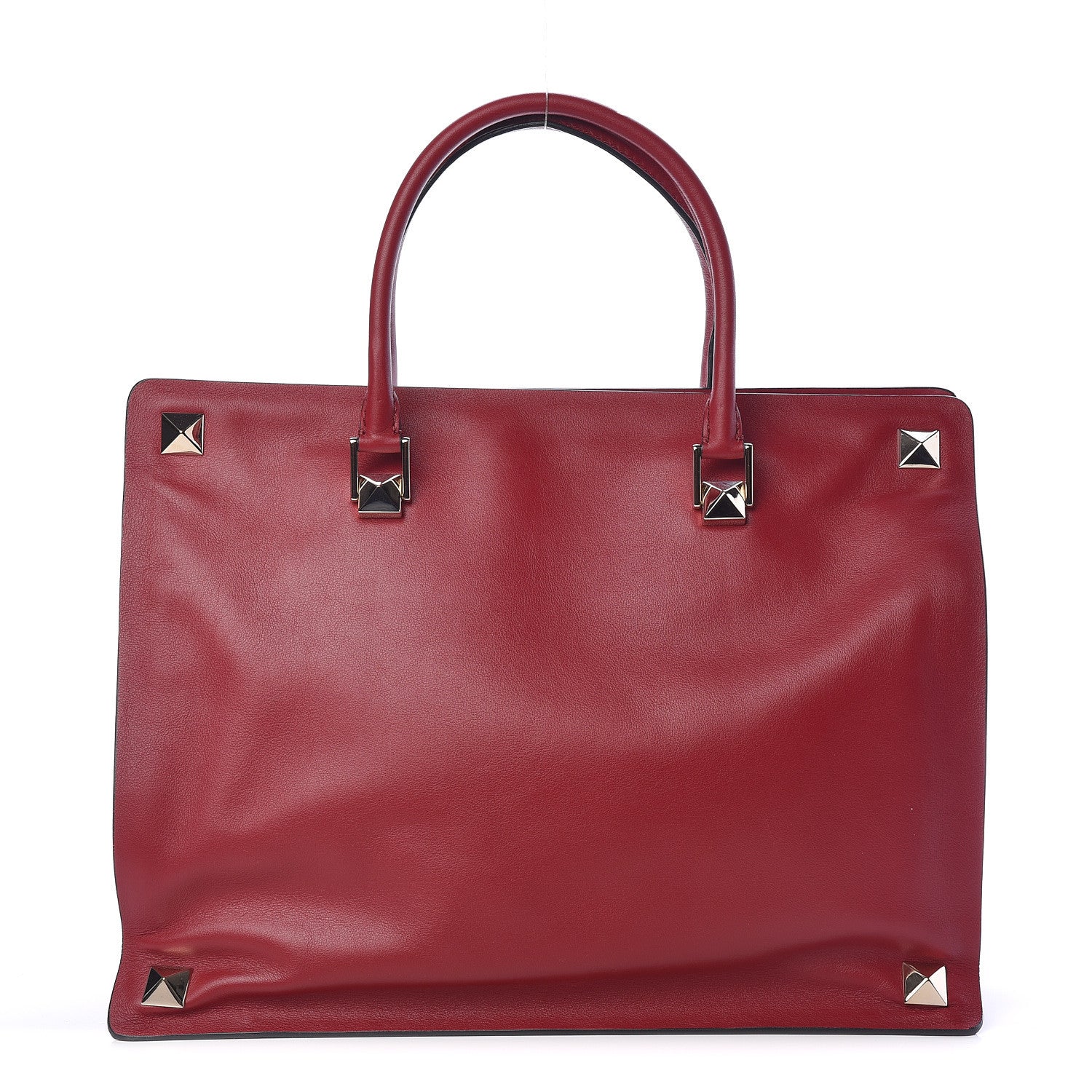 Valentino Garavani Vitello Macro Rockstud Runway Tote Scarlet 1 of 9