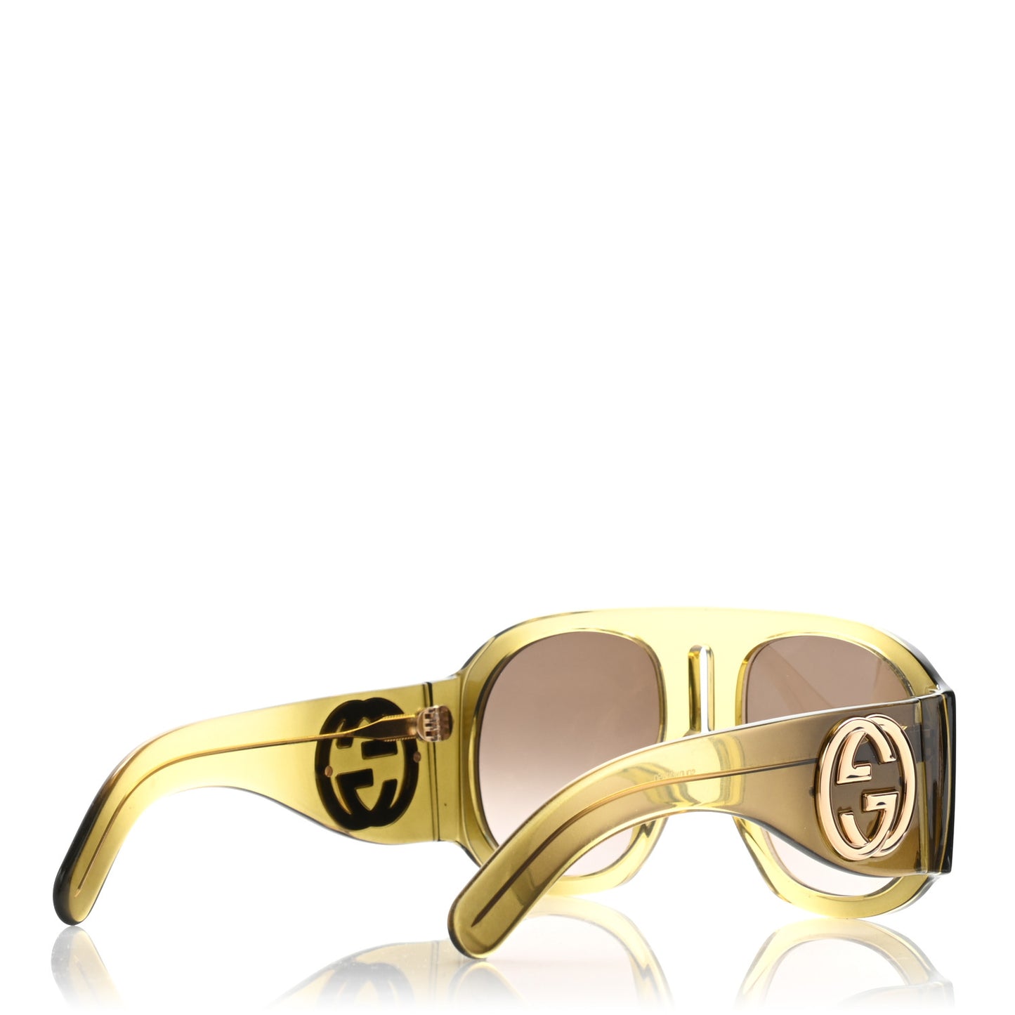 Oversized Aviator Sunglasses GG0152S Yellow