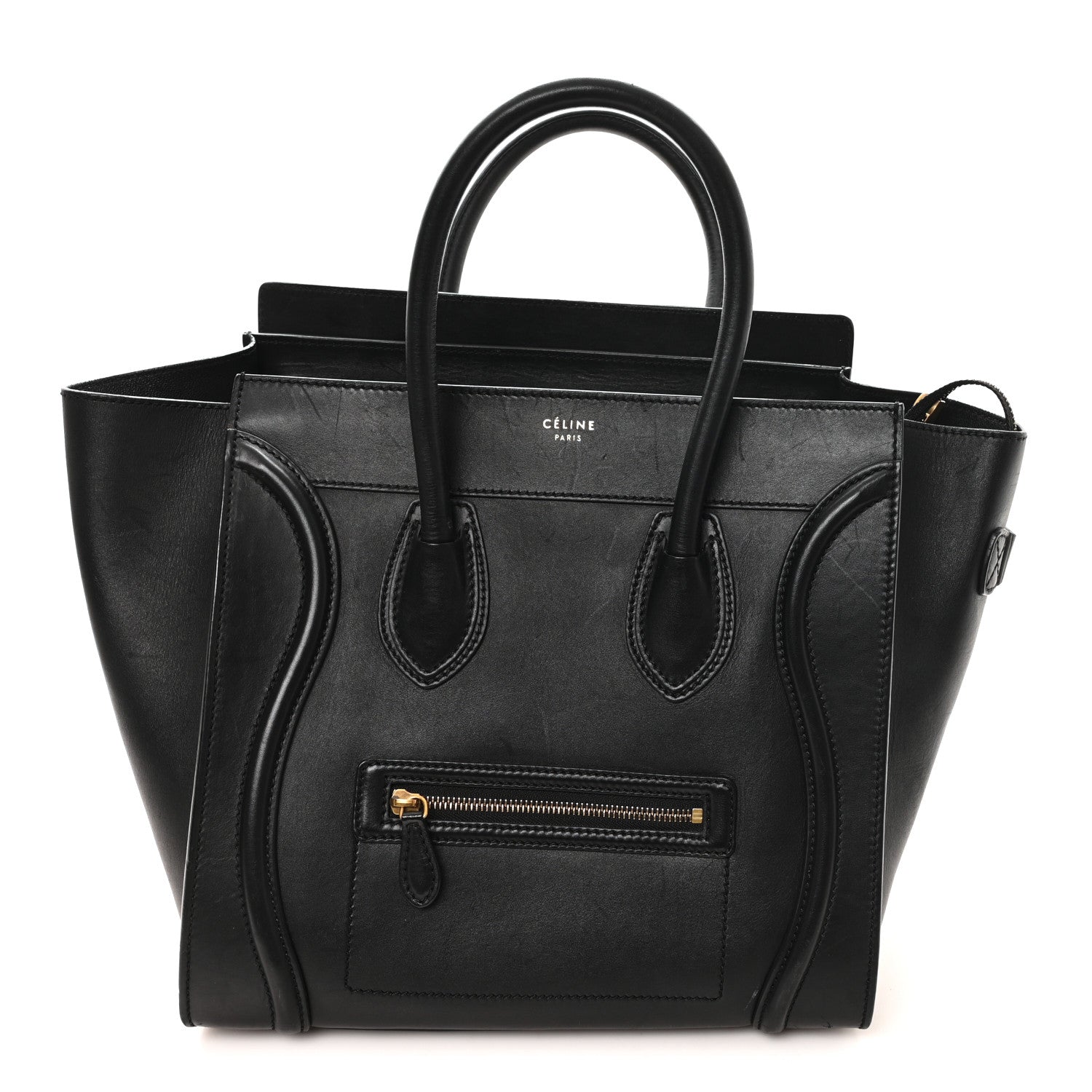 Celine Smooth Calfskin Mini Luggage Black 1 of 11