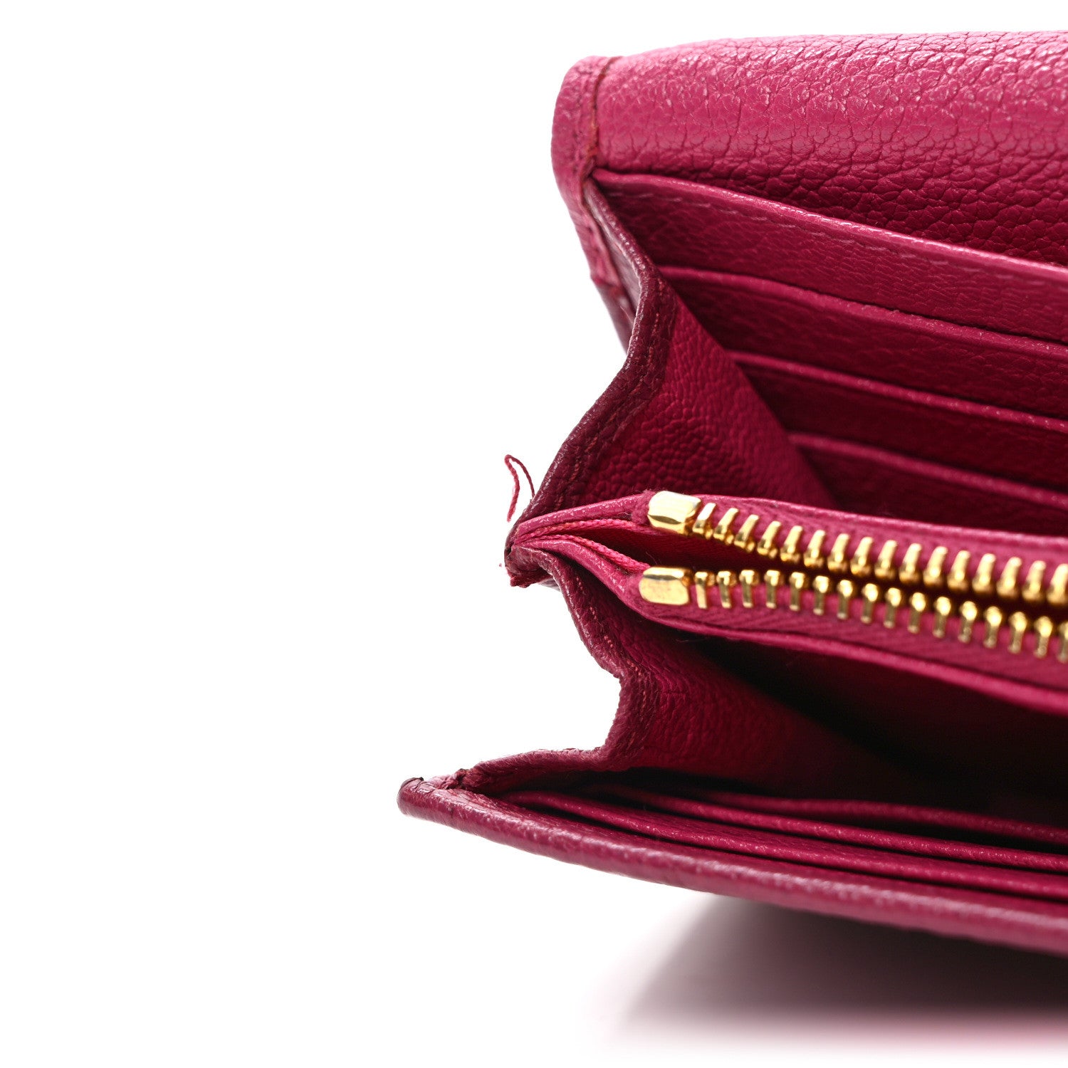 Miu Miu Goatskin Madras Wallet Peonia Ametista 13 of 13