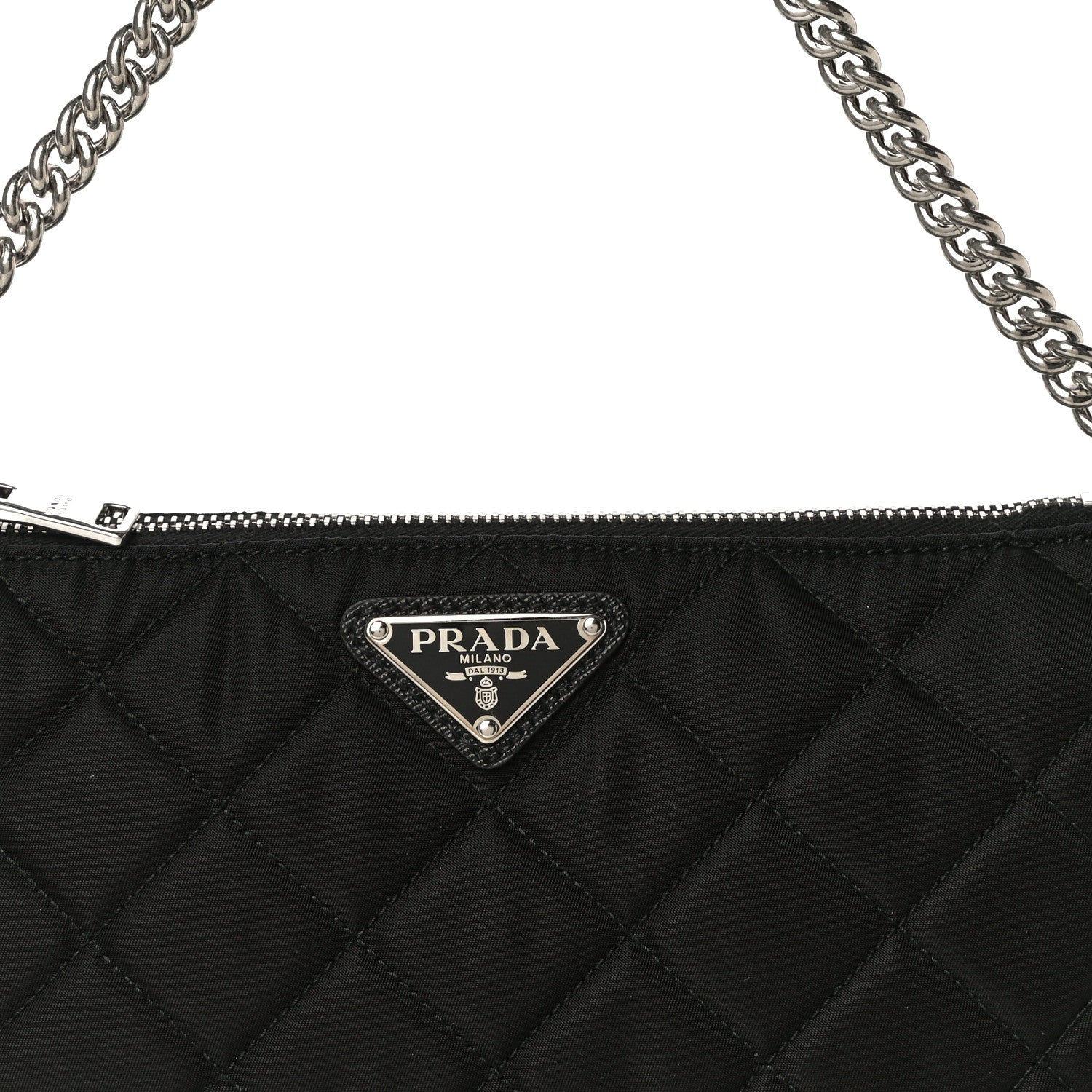 Prada Nylon Tessuto Impuntu Quilted Crossbody Bag Black 8 of 10