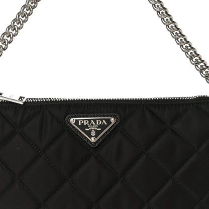 Prada Nylon Tessuto Impuntu Quilted Crossbody Bag Black 8 of 10