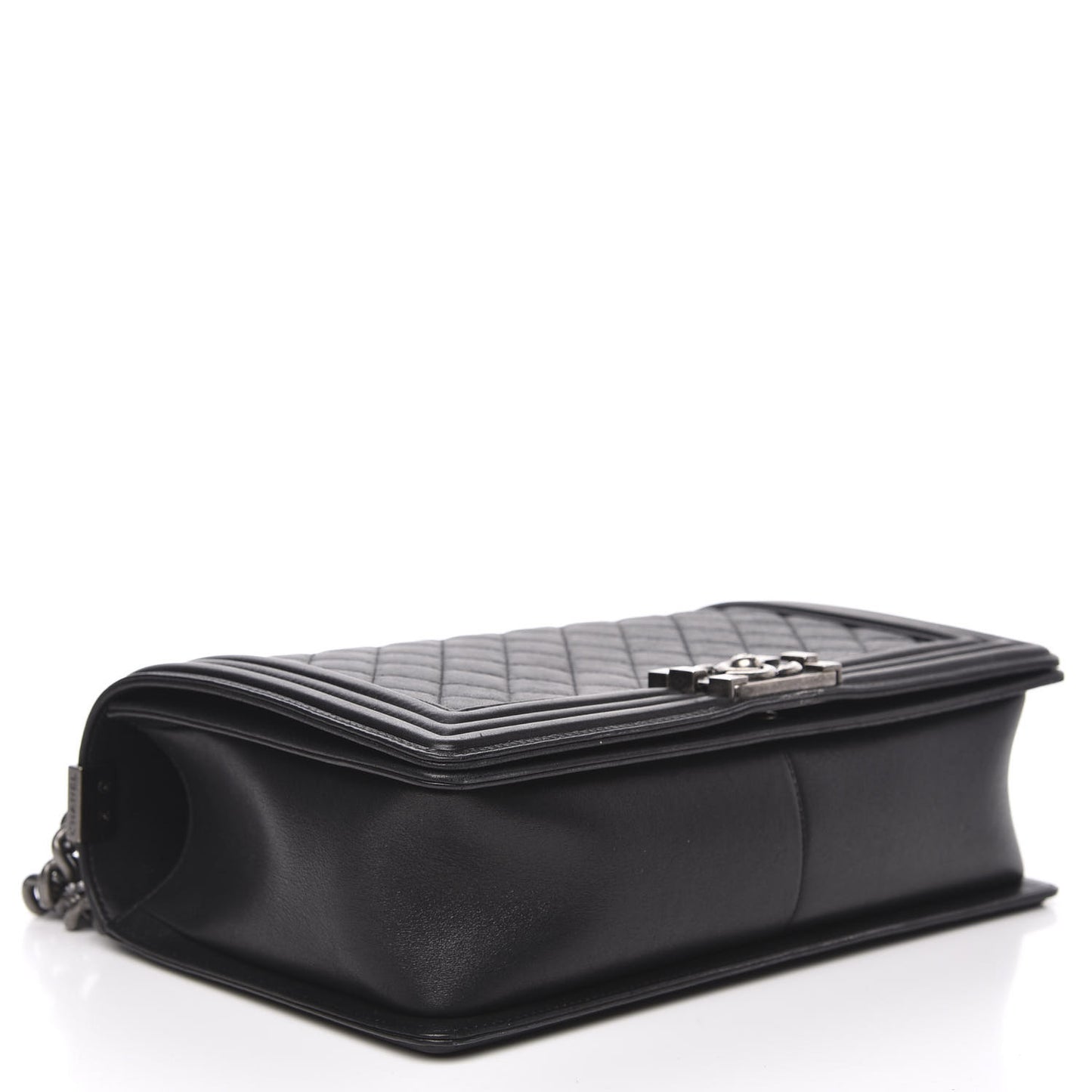 Calfskin Quilted New Medium Boy Flap Black