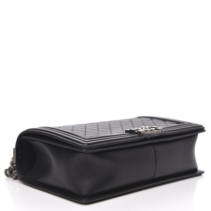 Chanel Calfskin Quilted New Medium Boy Flap Black 4 of 14