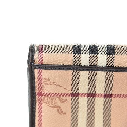 Burberry Haymarket Check Penrose Continental Wallet Chocolate 13 of 15