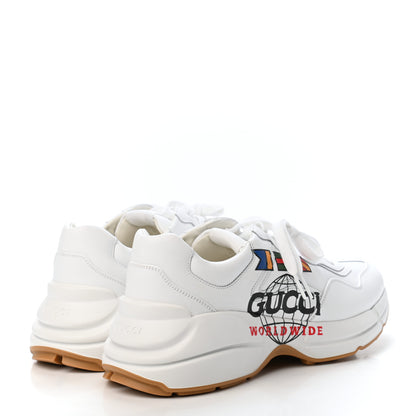 Gucci Calfskin Worldwide Mens Rhyton Sneakers 9 Great White 3 of 4