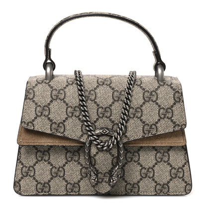 Gucci GG Supreme Monogram Mini Dionysus Top Handle Bag Taupe 1 of 11