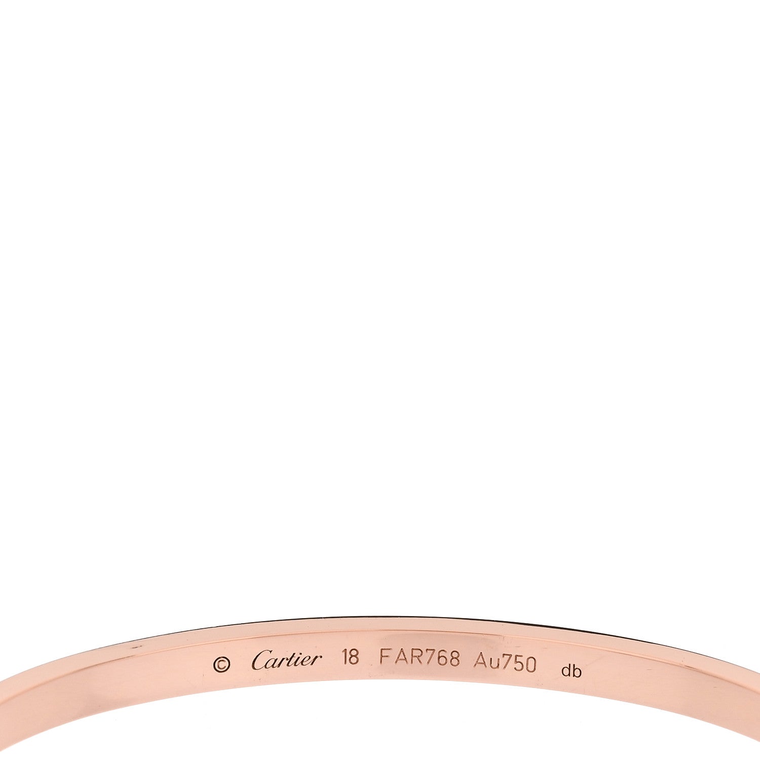 Cartier 18K Pink Gold Small LOVE Bracelet 18 4 of 5