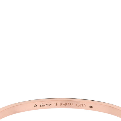 Cartier 18K Pink Gold Small LOVE Bracelet 18 4 of 5