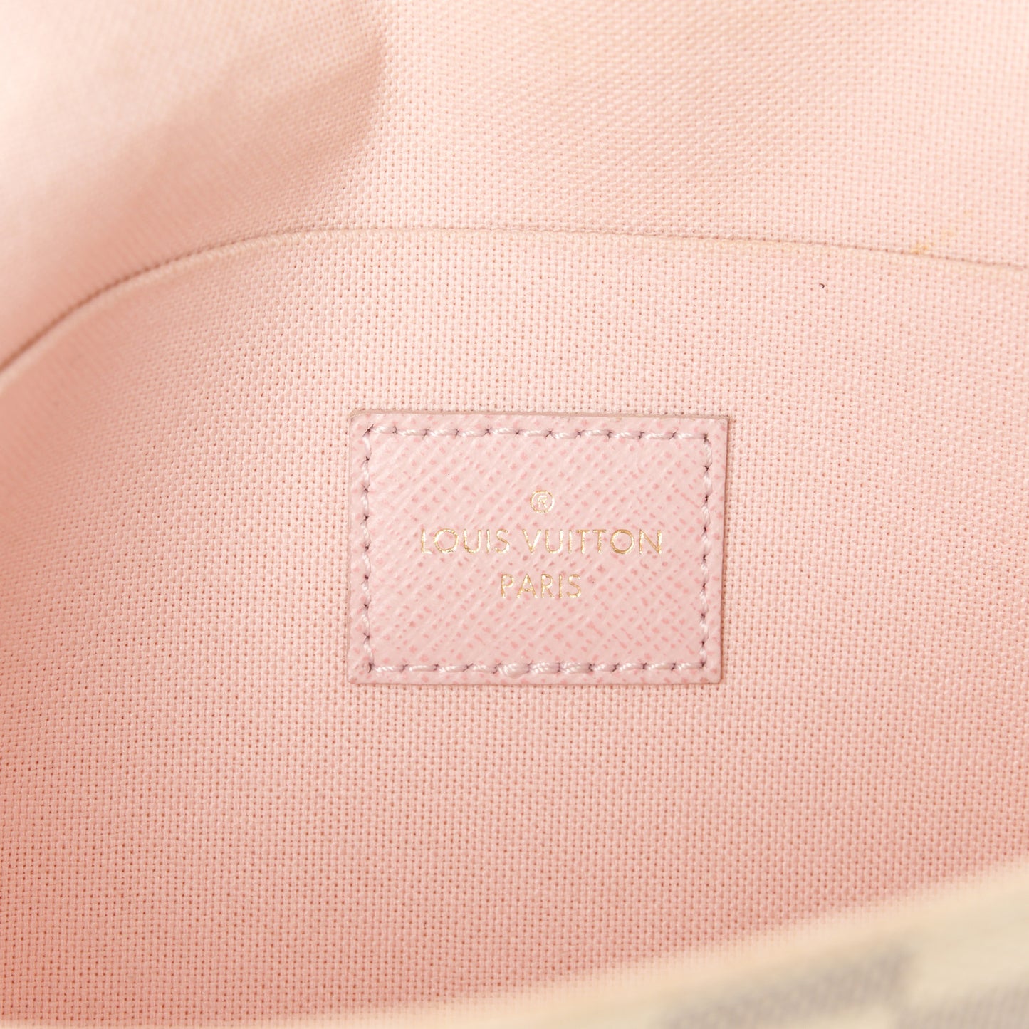 Damier Azur Pochette Felicie Chain Wallet Rose Ballerine