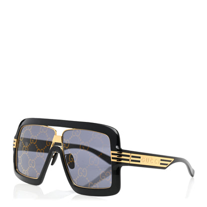 Gucci Acetate Shield GG0900S Sunglasses Black 1 of 8