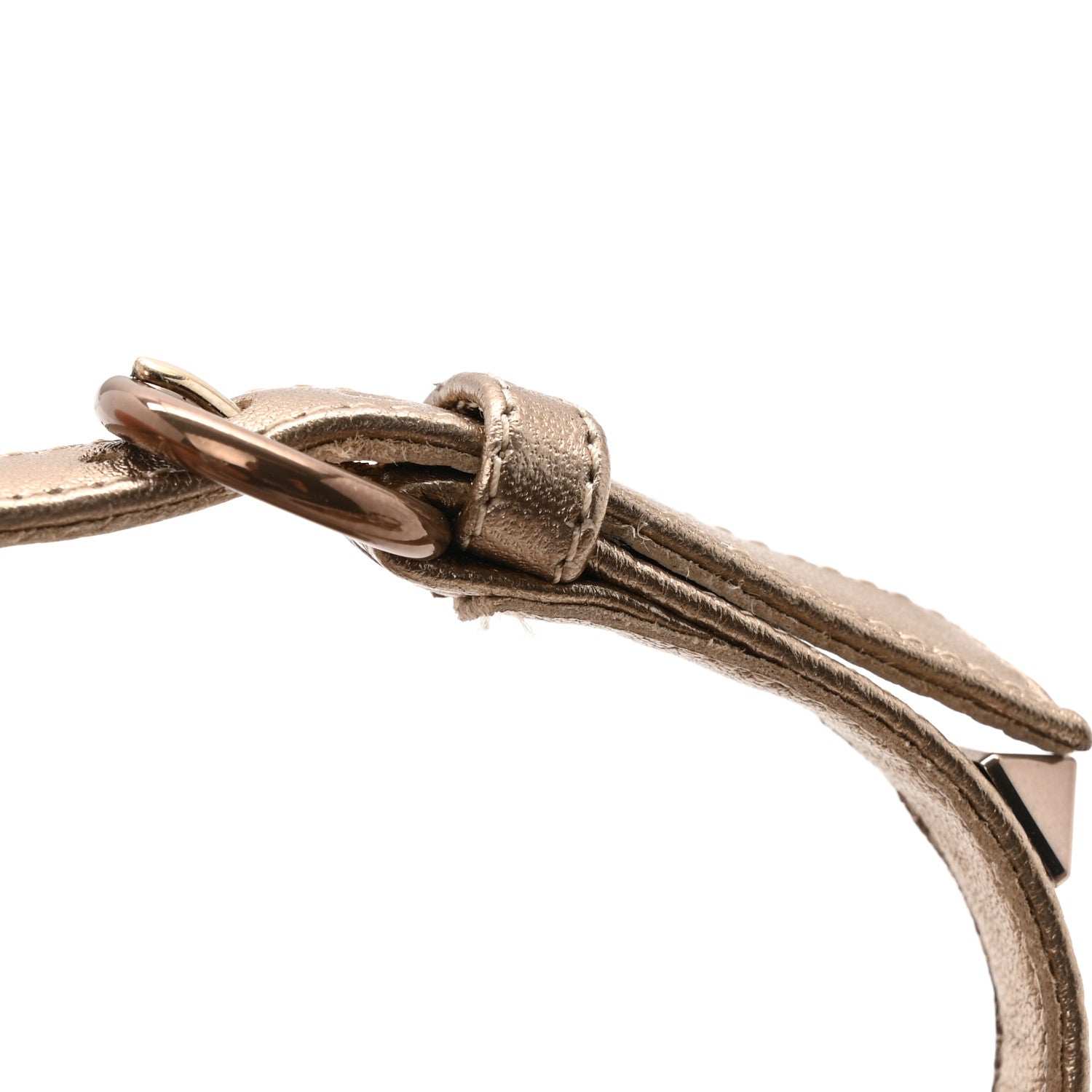 Valentino Garavani Nappa Rockstud Ankle Strap Flat Thong Sandals 38 Skin 11 of 12