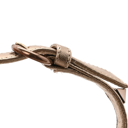 Valentino Garavani Nappa Rockstud Ankle Strap Flat Thong Sandals 38 Skin 11 of 12