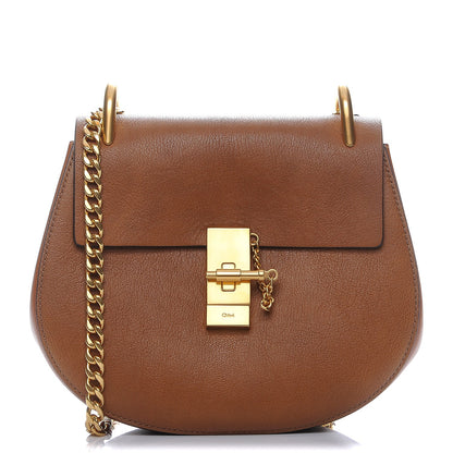 Chloe Grained Lambskin Drew Shoulder Bag Caramel 1 of 7