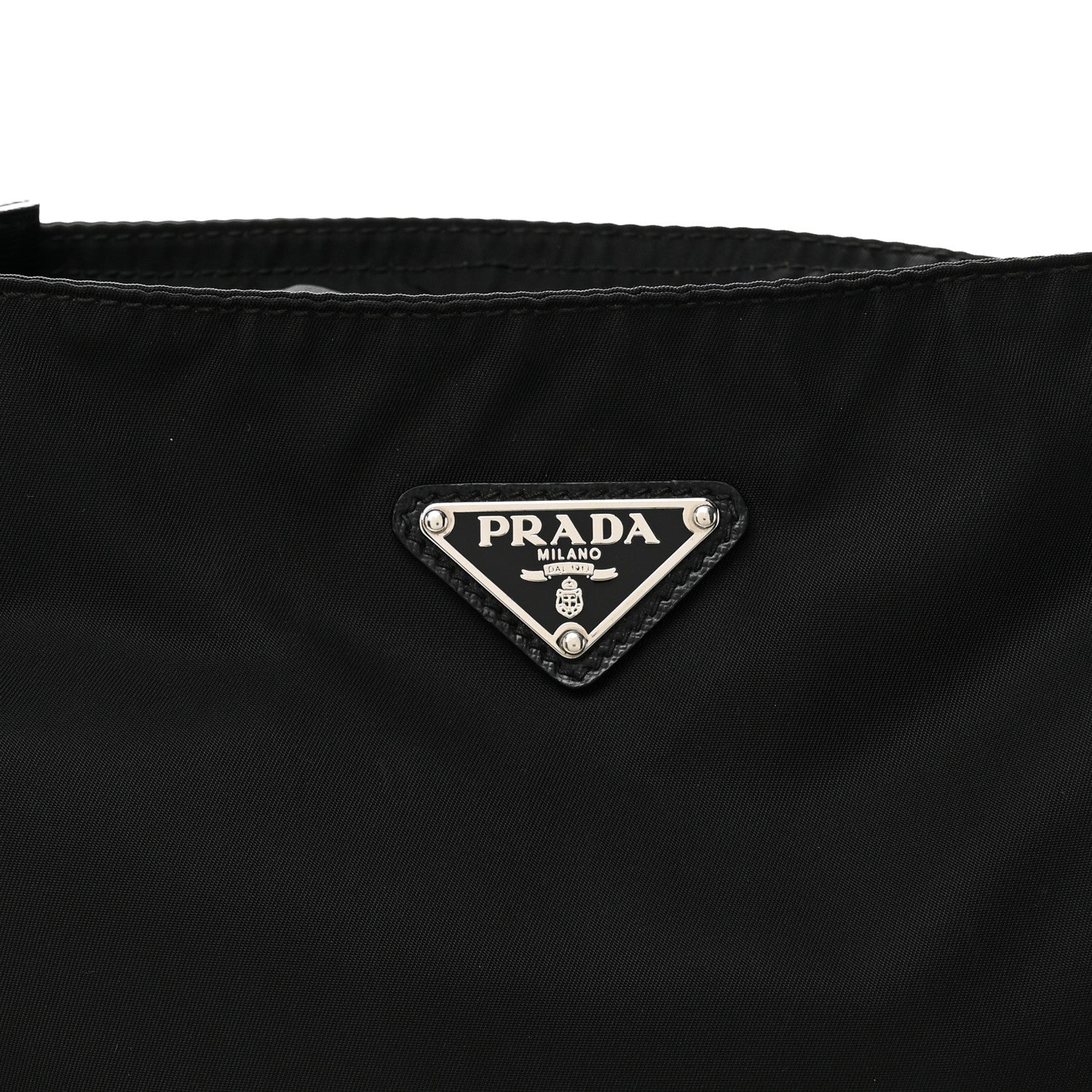 Prada Tessuto Nylon Saffiano Flat Messenger Bag Black 8 of 10