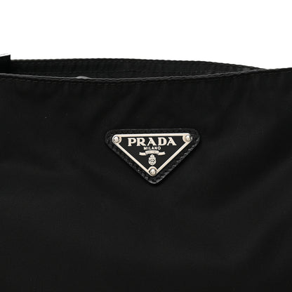 Prada Tessuto Nylon Saffiano Flat Messenger Bag Black 8 of 10