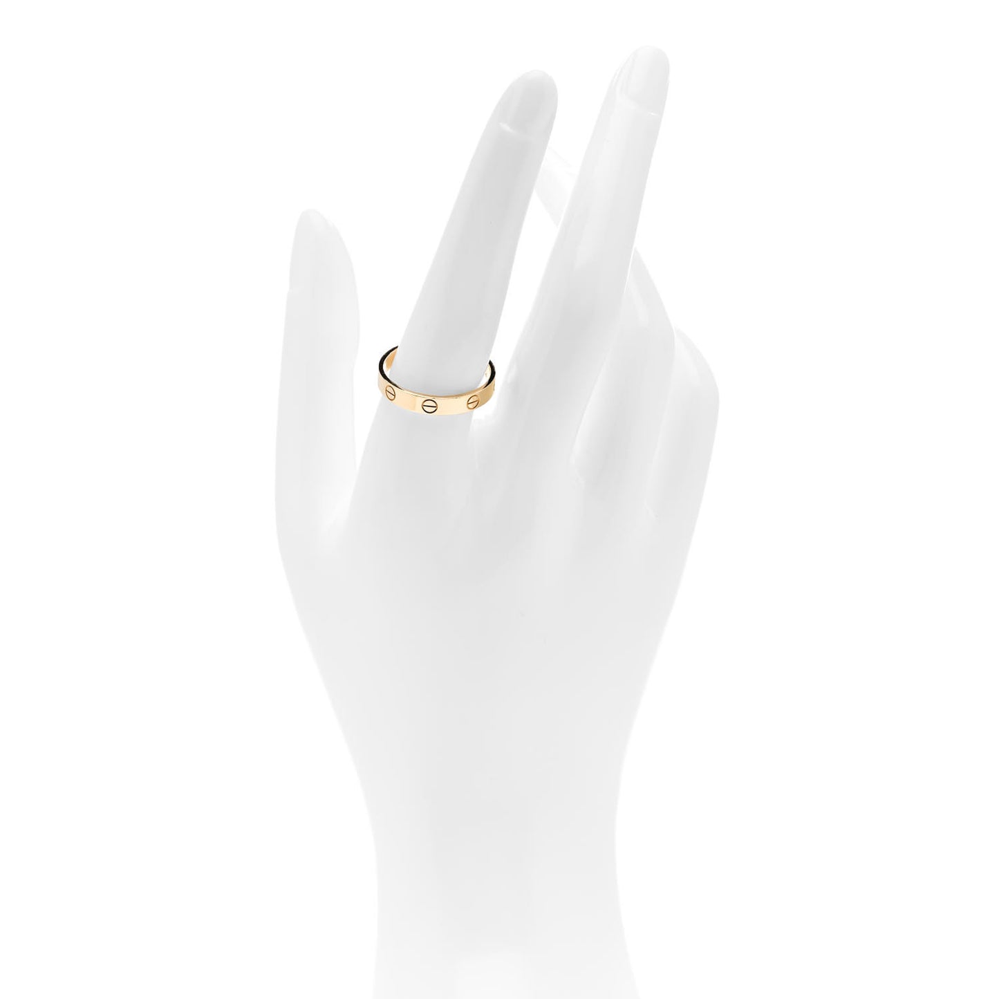 18K Yellow Gold 3.5mm LOVE Wedding Band Ring 59 8.75