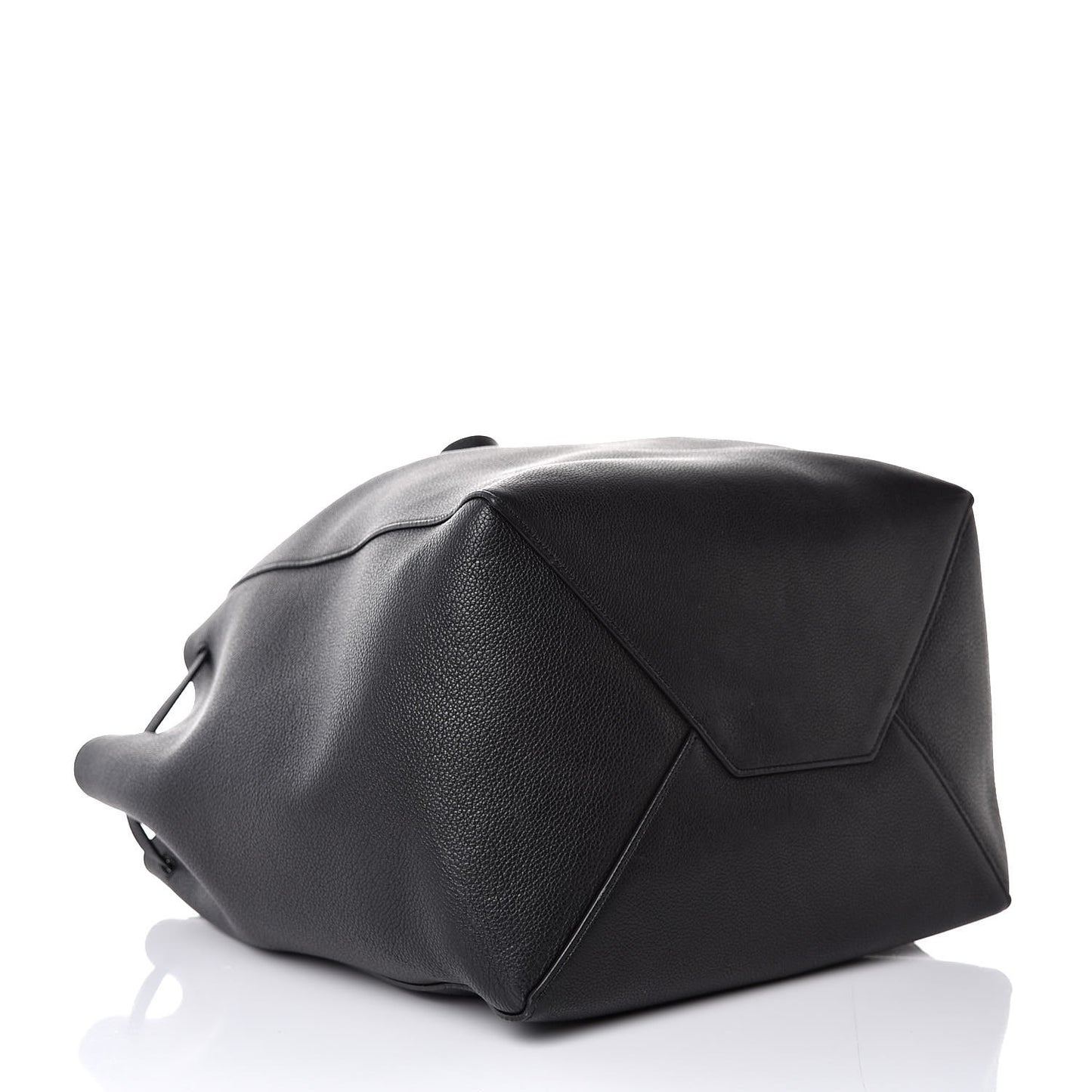 Soft Grained Calfskin Medium Belt Cabas Phantom Black