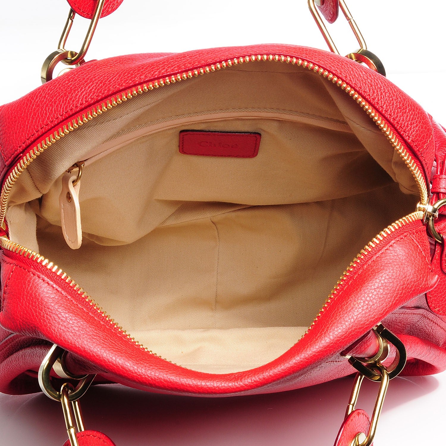 Chloe Calfskin Medium Paraty Holly Berry 10 of 10