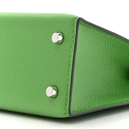 Hermes Epsom Mini Kelly Sellier 20 Vert Yucca 9 of 11