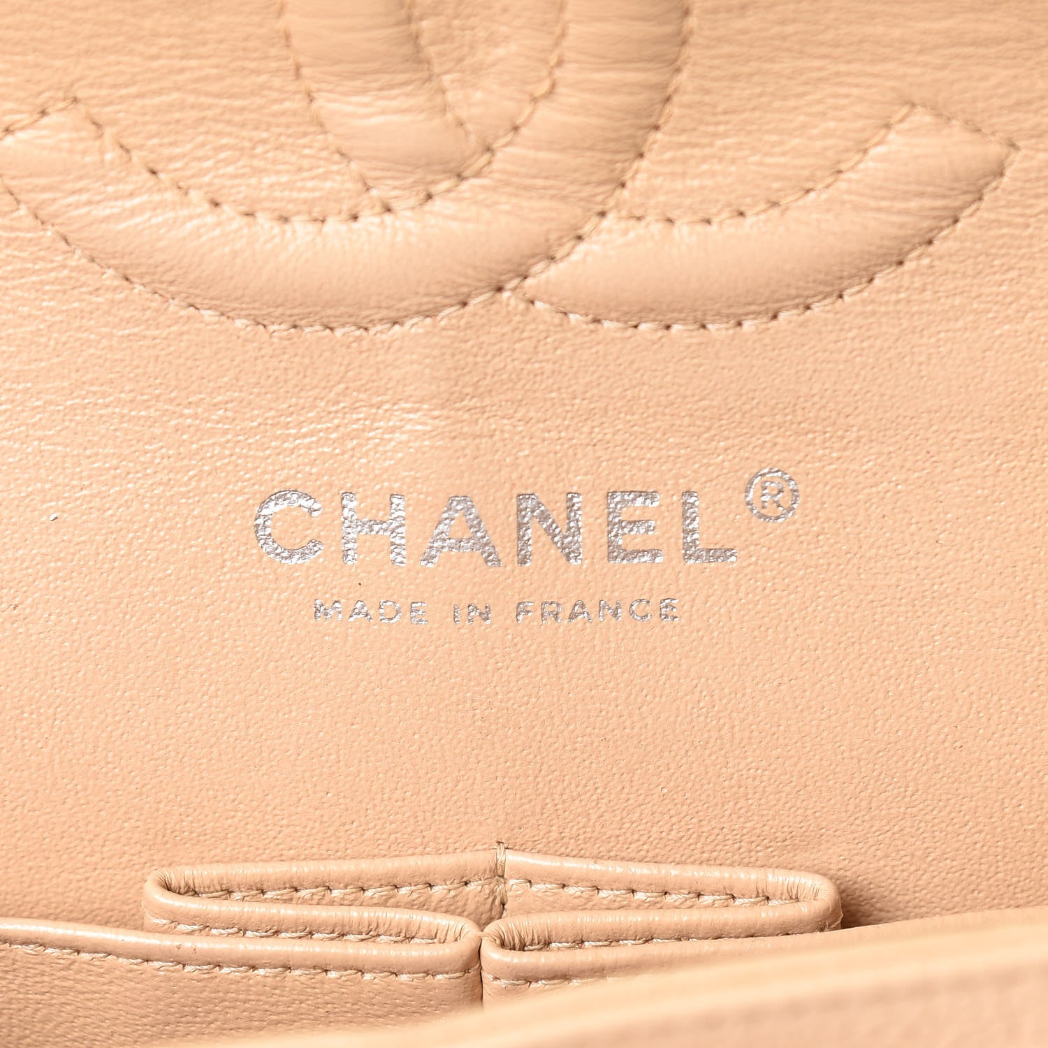 Chanel Caviar Quilted Medium Double Flap Beige Clair 6 of 16