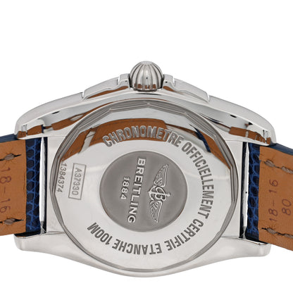 Breitling Stainless Steel Lizard Diamond Bezel Mother of Pearl 36mm Galactic Automatic Watch A37330 4 of 5