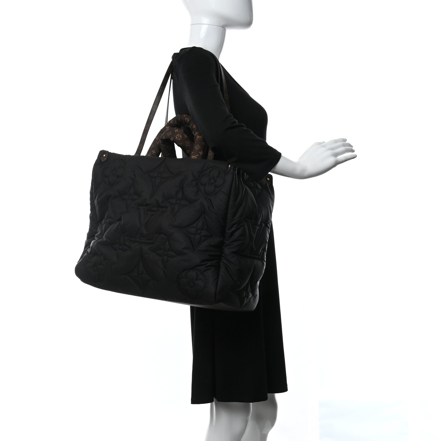 Louis Vuitton Econyl Monogram Pillow Giant Onthego GM Black 2 of 9