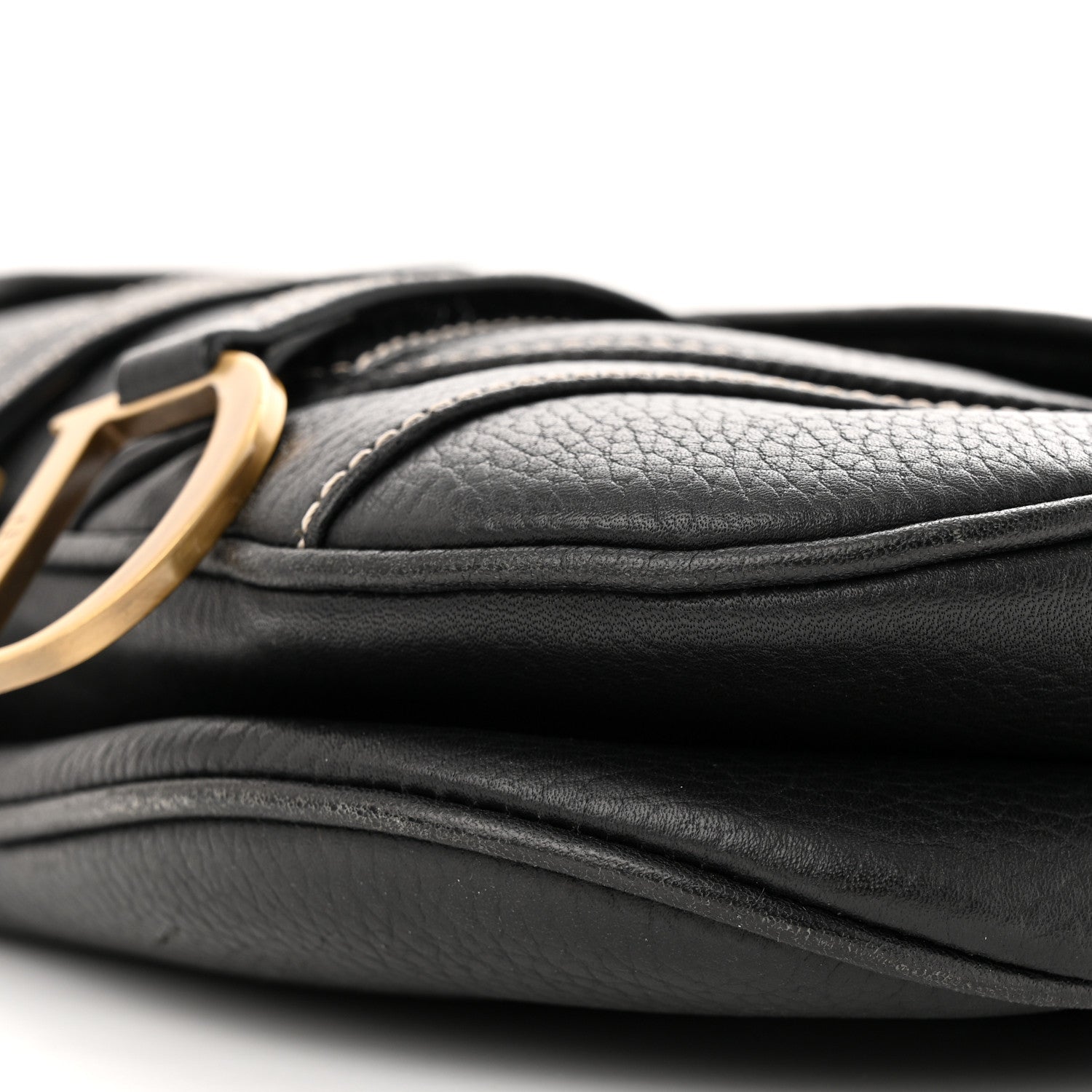Christian Dior Calfskin Double Saddle Bag Black 10 of 11